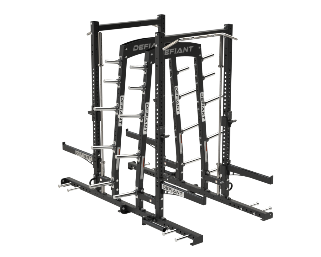Combo Rack Racks Facing In Combo Half Rack - Defiant Strength