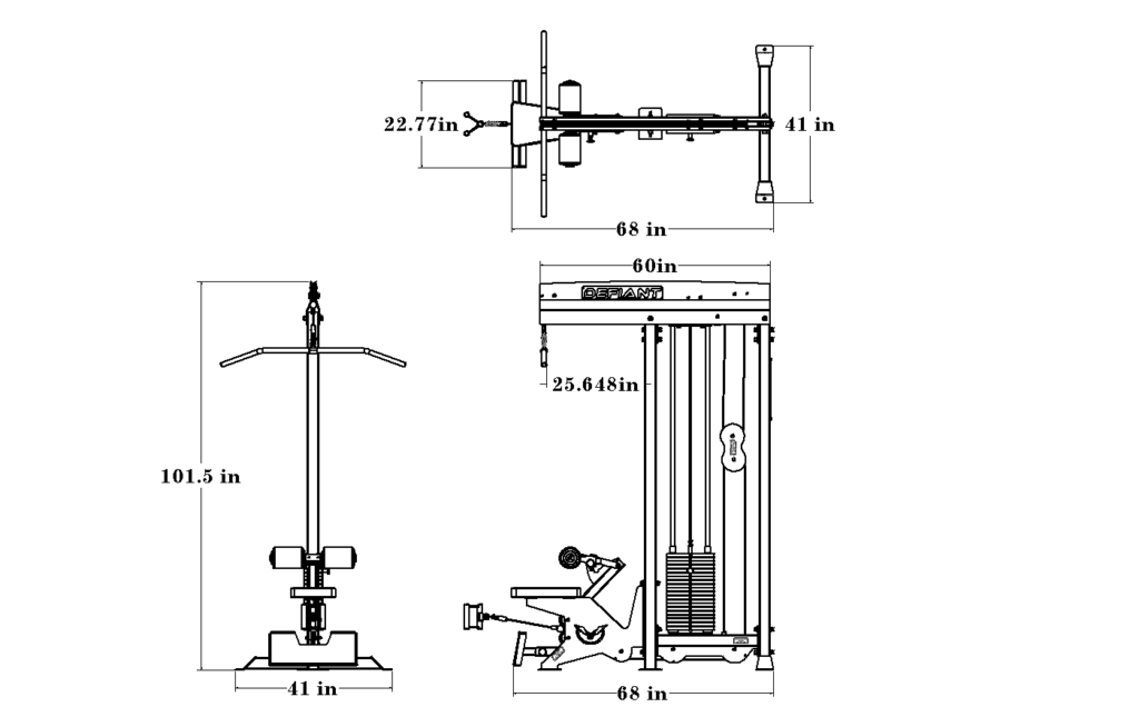 Lat Pulldown Low Row Combo Defiant Strength