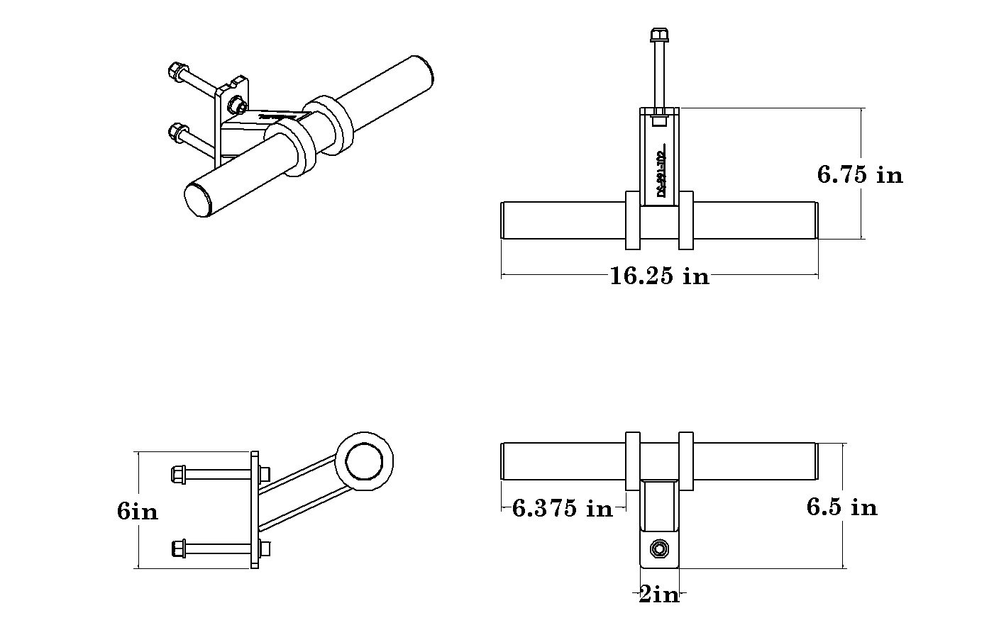Bullhorn - 2 plate holder - Image 4